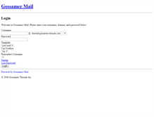 Tablet Screenshot of freemail.gossamer-threads.com